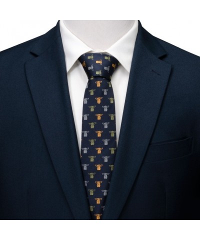 The Child Navy Silk Tie Inspired by The Mandalorian