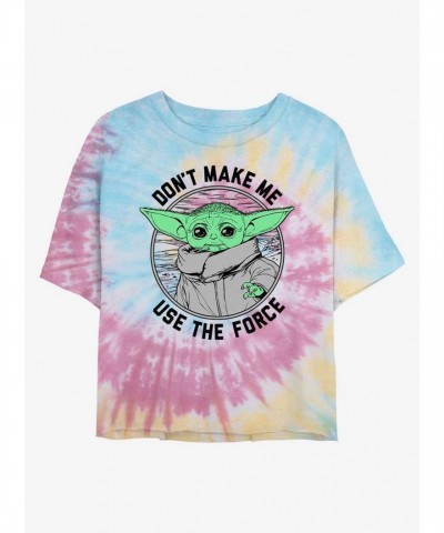 Mandalorian Tie Dye Crop Tee for Girls - Lightweight Cotton Junior Sizes
