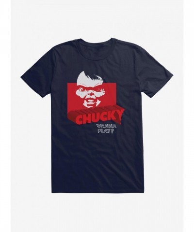 Chucky Wanna Play Red T-Shirt - Lightweight Cotton Men's Tee
