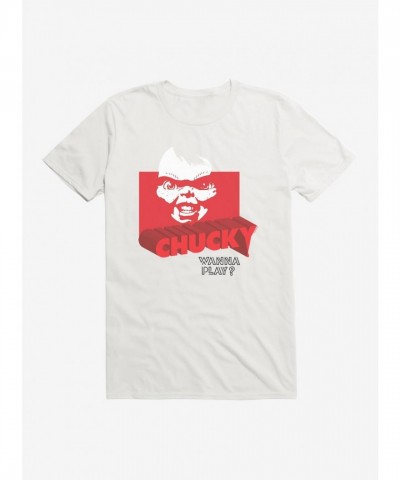 Chucky Wanna Play Red T-Shirt - Lightweight Cotton Men's Tee