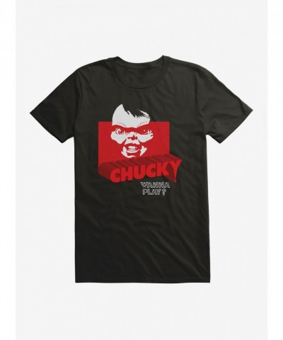 Chucky Wanna Play Red T-Shirt - Lightweight Cotton Men's Tee