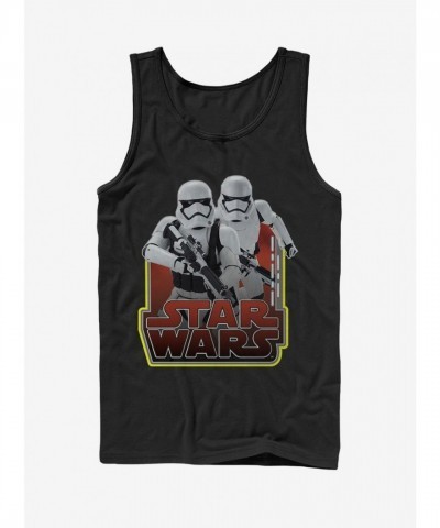 Star Wars Men's Unisex Black These Troops Tank Top