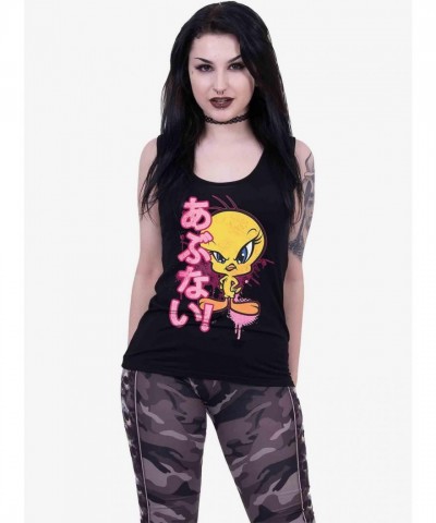 Looney Tunes Tweety Danger Hot Pink Top