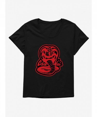 Cobra Kai Snake Logo Plus Size Tee for Girls