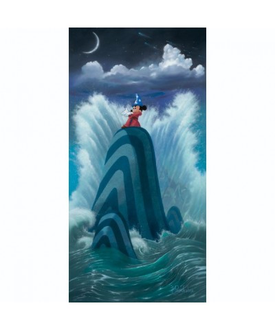 Wave Maker Limited Edition Sorcerer Mickey Mouse Canvas Art by Michael Provenza