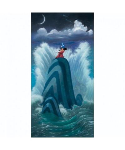 Wave Maker Limited Edition Sorcerer Mickey Mouse Canvas Art by Michael Provenza