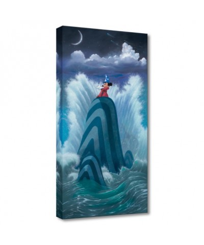 Wave Maker Limited Edition Sorcerer Mickey Mouse Canvas Art by Michael Provenza