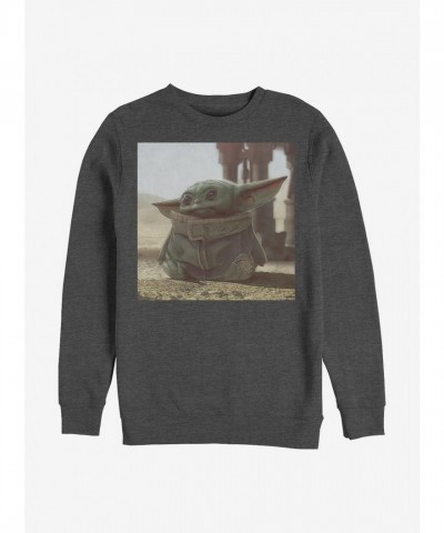 Star Wars Mandalorian Child Crew Neck Sweatshirt - Unisex Grey