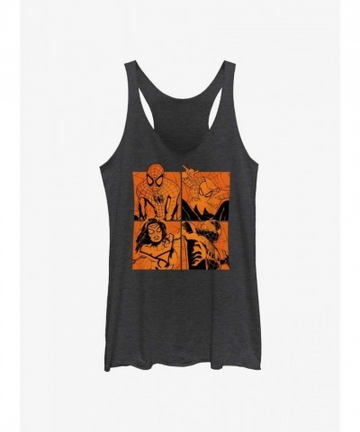Marvel Girls Multiverse Spiders Tank Top - Black