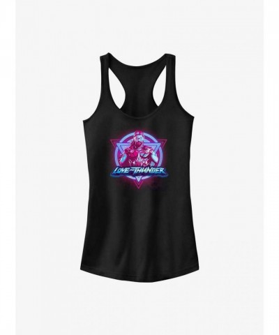 Marvel Cosmic Thor Badge Girls Tank Top - Black