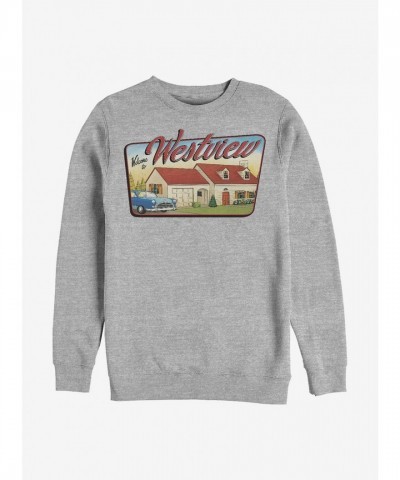 Marvel WandaVision Grey Welcome Crew Sweatshirt for Men