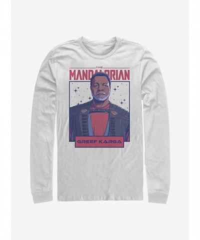 Mandalorian Greef Karga Cotton T-Shirt for Men - White
