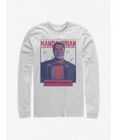 Mandalorian Greef Karga Cotton T-Shirt for Men - White