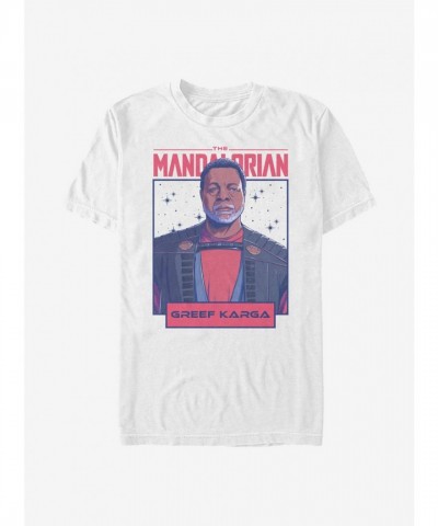 Mandalorian Greef Karga Tee - Lightweight Men's White Cotton Shirt