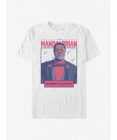 Mandalorian Greef Karga Tee - Lightweight Men's White Cotton Shirt