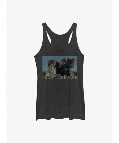 Star Wars Anakin Meme Dislikes Sand Girls Tank Top - Black