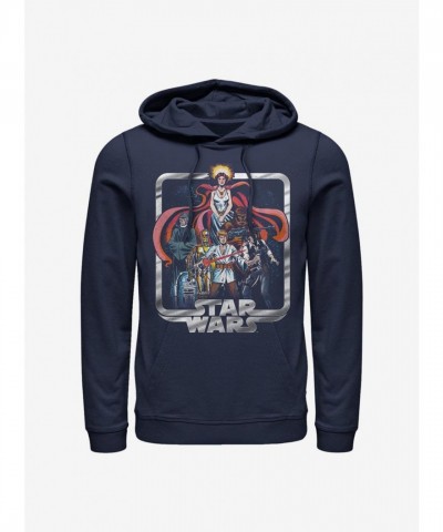 Star Wars Classic Comic Art Hoodie - Men's Unisex Blue