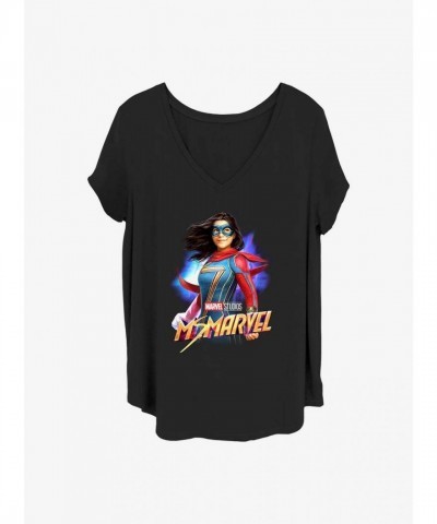 Marvel Ms. Marvel Graphic Plus Size T-Shirt - Black for Girls