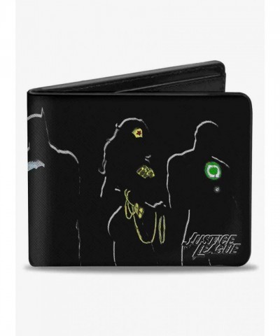 DC Comics Justice League Men's Vegan Leather Bifold Wallet with 5 Card Slots