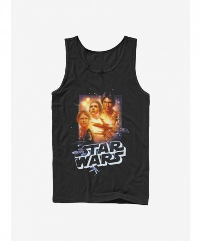 Star Wars Black Collage Men's Cotton Tank Top