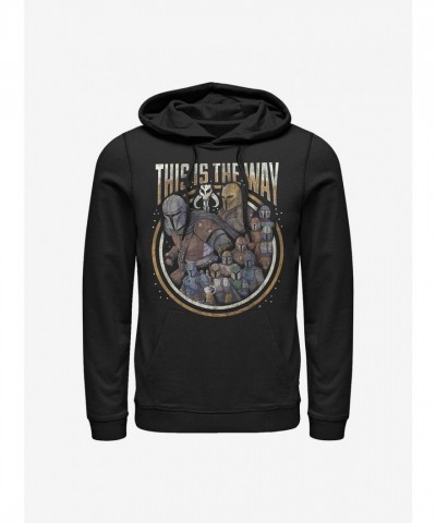 The Mandalorian Inspired Unisex Cotton Blend Hoodie - Black