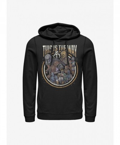 The Mandalorian Inspired Unisex Cotton Blend Hoodie - Black