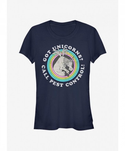 Disney Pixar Onward Unicorns Girls Lightweight Cotton T-Shirt - Blue