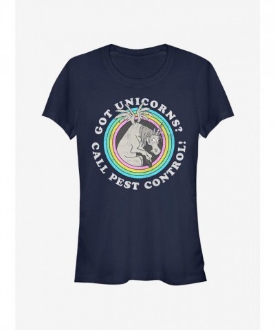 Disney Pixar Onward Unicorns Girls Lightweight Cotton T-Shirt - Blue