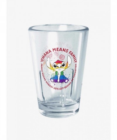 Disney Lilo & Stitch Clear Mini Glass - Embrace Family Spirit