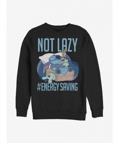 Disney Lilo & Stitch Unisex Cotton Blend Sweatshirt - Black