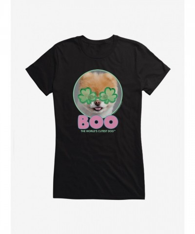 Boo's Adorable Shamrock Eye Tee for Girls