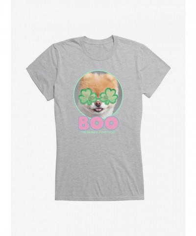 Boo's Adorable Shamrock Eye Tee for Girls
