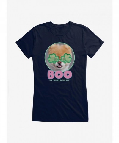 Boo's Adorable Shamrock Eye Tee for Girls