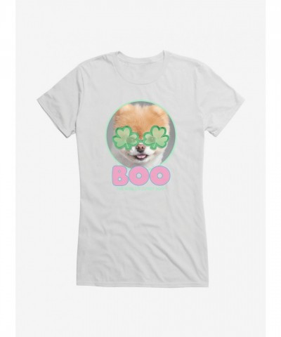 Boo's Adorable Shamrock Eye Tee for Girls