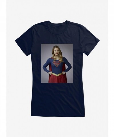 DC Comics Supergirl Front Pose Lightweight Cotton Tee for Girls
