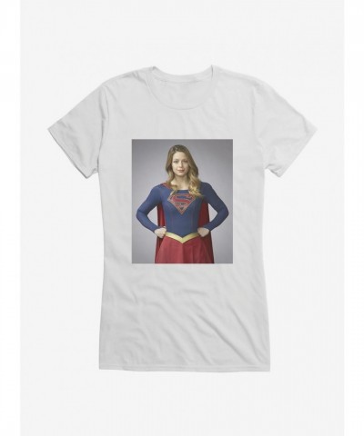 DC Comics Supergirl Front Pose Lightweight Cotton Tee for Girls