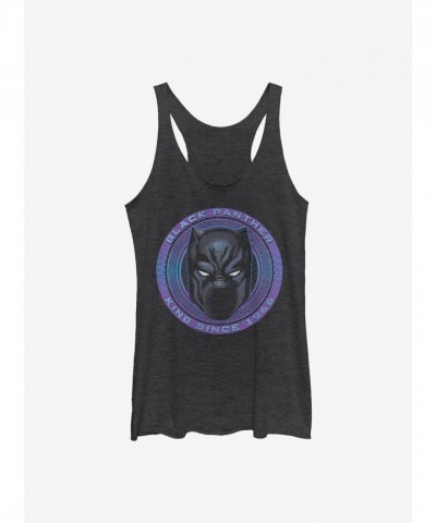 Marvel Avengers Black Panther Classic Girls Tank Top - Black