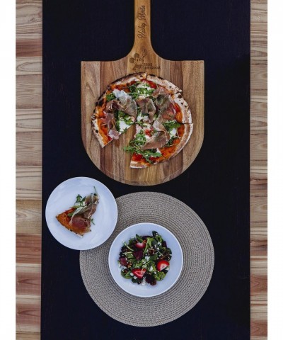 Disney Acacia Wood Pizza Peel with Mickey Mouse Design