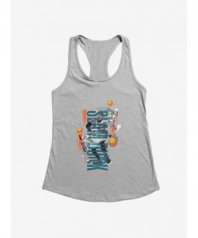 Space Jam New Legacy Girls Tank Top - LeBron, Bugs Bunny & Lola Bunny Slam Dunk