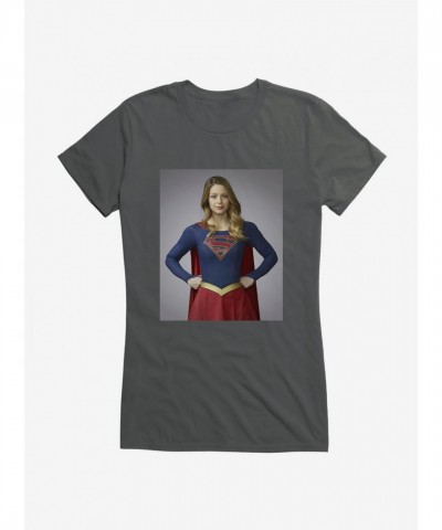 DC Comics Supergirl Front Pose Lightweight Cotton Tee for Girls