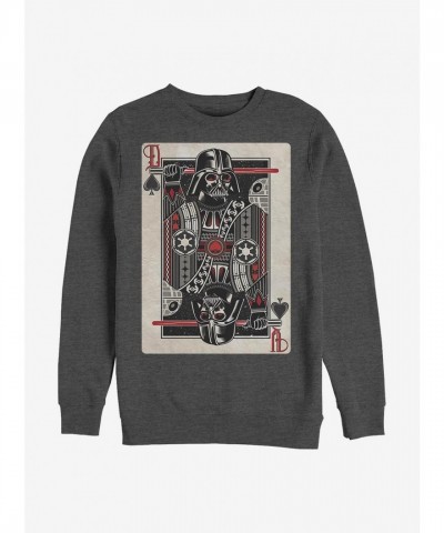 Star Wars Unisex Darth of Spades Crewneck Sweatshirt - Grey