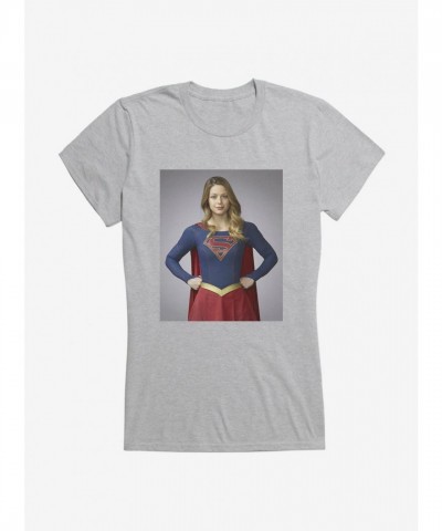 DC Comics Supergirl Front Pose Lightweight Cotton Tee for Girls