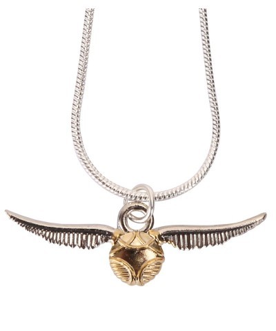 Golden Snitch Pendant Necklace for Quidditch Fans