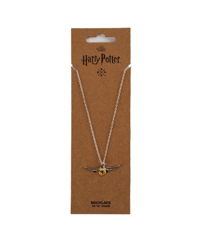 Golden Snitch Pendant Necklace for Quidditch Fans