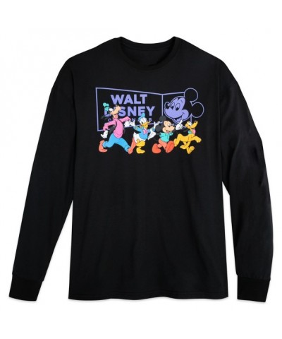 Mickey Mouse Cartoon Pals Long Sleeve T-Shirt for Adults