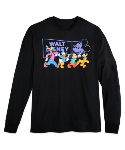 Mickey Mouse Cartoon Pals Long Sleeve T-Shirt for Adults