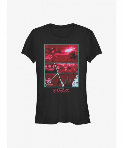 Star Wars Visions Graphic Tee for Girls - Black