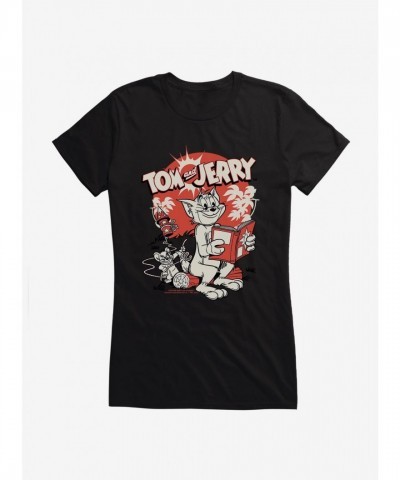 Tom and Jerry Firecracker Prank Junior Girls T-Shirt