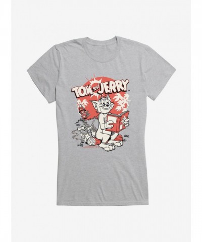 Tom and Jerry Firecracker Prank Junior Girls T-Shirt