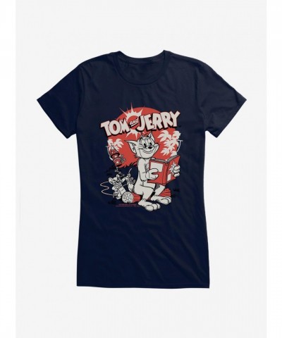 Tom and Jerry Firecracker Prank Junior Girls T-Shirt